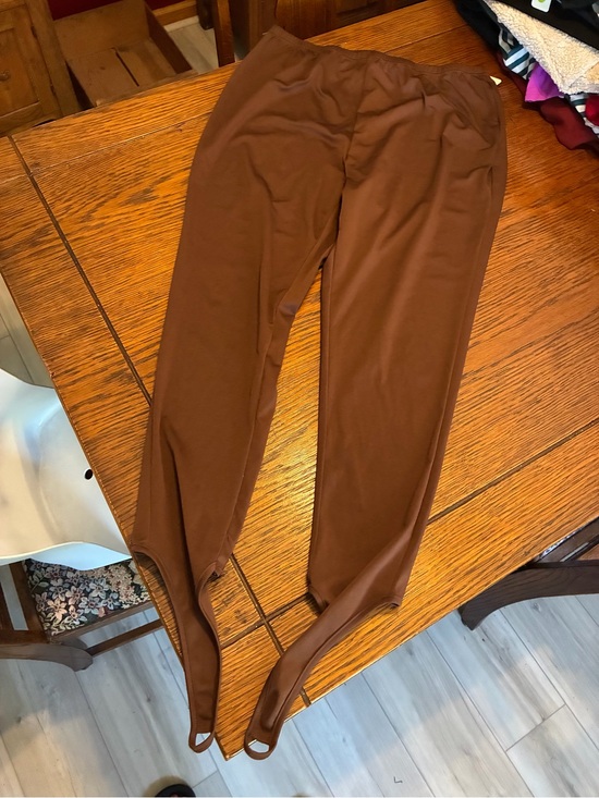 SHEIN Pants - SHEIN Brown Skinny Stirrup Pants